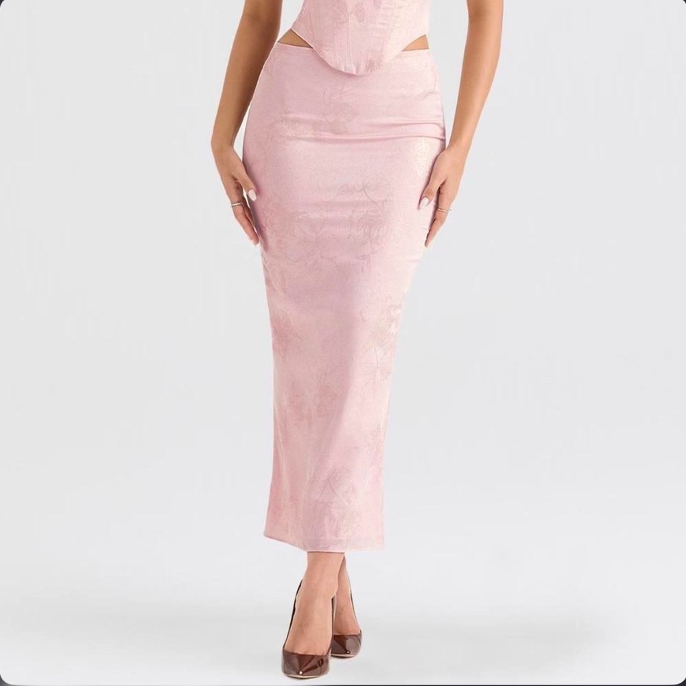House of CB Pink Maxi Skirt